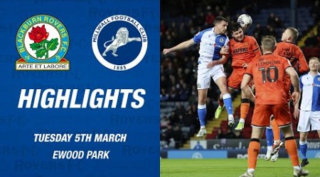 Highlights: Blackburn Rovers v Millwall