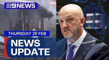 Newcastle house fire; Calls to reveal identity of accused former politician | 9 News Australia