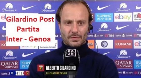 Gilardino intervista Post partita Inter - Genoa 2-1 &quot;Episodi particolari&quot;