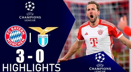 Harry Kane Goal | Bayern München vs Lazio 3-0 Extended Highlights | UEFA Champions League 2023/24