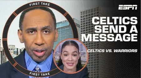 Stephen A. thinks the Celtics ‘PUT THE LEAGUE ON NOTICE!’ vs. Warriors ☘️ | First Take