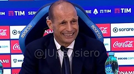 ALLEGRI post Napoli-Juve 2-1 conferenza stampa: &quot;Avrei firmato per dove siamo, mai tante occasioni&quot;