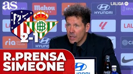 SIMEONE, rueda de prensa COMPLETA: MORATA, Gabriel PAULISTA... | ATLÉTICO 2- BETIS 1