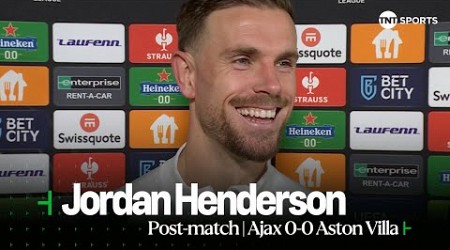 &quot;THEY WERE OUTSTANDING&quot; | Jordan Henderson | Ajax 0-0 Aston Villa | UEFA Europa Conference League