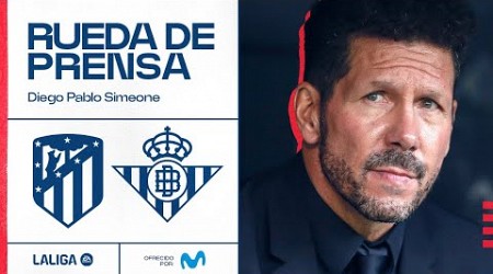 Rueda de prensa de Simeone antes del Atleti-Real Betis