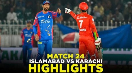 PSL 9 | Full Highlights | Islamabad United vs Karachi Kings | Match 24 | M2A1A