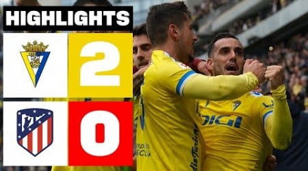 CÁDIZ CF 2 - 0 ATLÉTICO DE MADRID | RESUMEN LALIGA EA SPORTS