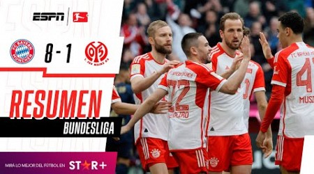 ¡HAT-TRICK DE KANE EN LA APLANADORA VICTORIA DE LOS BÁVAROS! | Bayern Munich 8-1 Mainz |RESUMEN