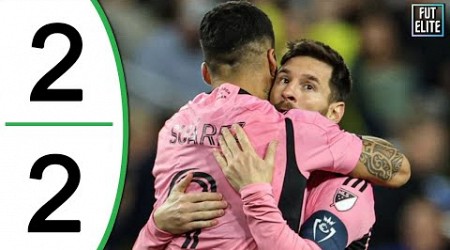 Nashville vs Inter Miami 2-2 Highlights &amp; Goals | Lionel Messi &amp; Luis Suarez 2G