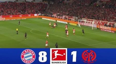 Bayern Munich vs Mainz 8-1 | 2024 Bundesliga | Match Highlights