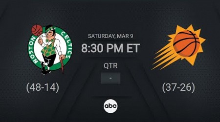 Boston Celtics vs. Phoenix Suns | NBA on ABC Live Scoreboard