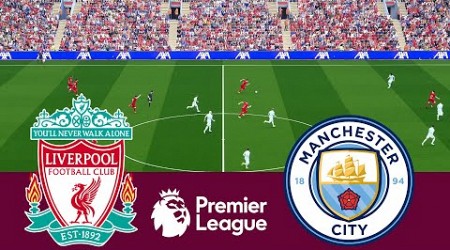 [LIVE] Liverpool vs Manchester City Premier League 23/24 Full Match - Video Game Simulation