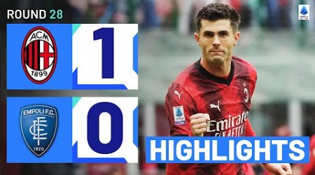 MILAN-EMPOLI 1-0 | HIGHLIGHTS | Pulisic secures all three points for Milan | Serie A 2023/24