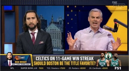 THE HERD | Nick Wright &amp; Colins DEBATE Lakers win the West? - Celtic win the East? - Russell Wilson?