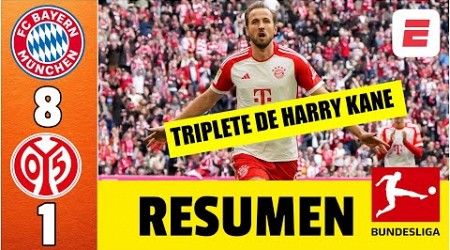 Bayern Munich APLASTÓ al Mainz 8-1 con HAT TRICK de Harry Kane y DOBLETE de Goretzka | Bundesliga