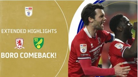 BORO COMEBACK! | Middlesbrough v Norwich City extended highlights