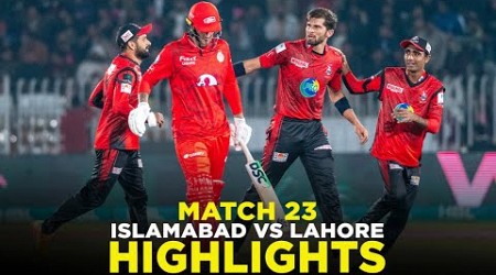 PSL 9 | Full Highlights | Islamabad United vs Lahore Qalandars | Match 23 | M2A1A