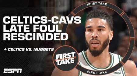 JJ Redick AGREES with refs rescinding Celtics-Cavs late-game foul call on Jayson Tatum | First Take