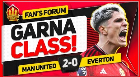 GARNACHO UNREAL! Man United 2-0 Everton | LIVE Fan&#39;s Forum