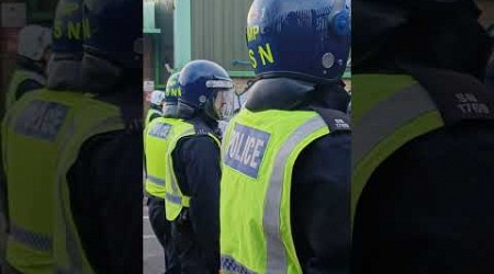 Police stand off with ZULUS after Birmingham game at Millwall!