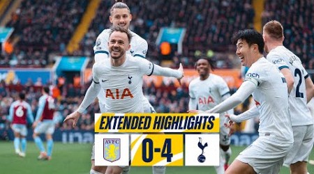 ASTON VILLA 0-4 TOTTENHAM HOTSPUR // EXTENDED HIGHLIGHTS // MADDISON, JOHNSON, SON &amp; WERNER GOALS