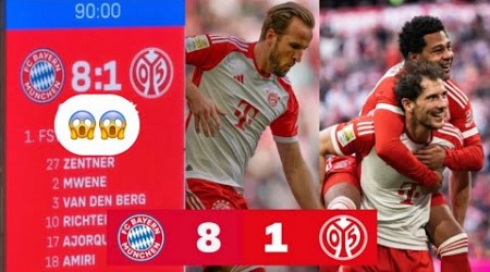 Bayern München gegen Mainz 8-1 &amp; Highlights Tore &amp; Kane Musiala Goretzka Goals vs Mainz &amp; 09/03/2024