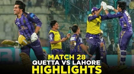 PSL 9 | Full Highlights | Quetta Gladiators vs Lahore Qalandars | Match 28 | M1Z2A