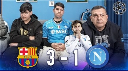 ADDIO CHAMPIONS... BARCELLONA-NAPOLI 3-1 | LIVE REACTION NAPOLETANI