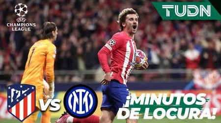 ¡Minutos de Locura! Do goles en minutos | Atl Madrid 1-1 Inter | UEFA Champions League 2023/24 -8vos