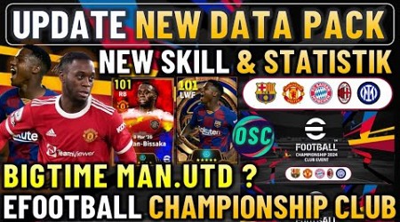 RESMI UPDATE DATA PACK BIGTIME EFOOTBALL CHAMPIONSHIP !! BOCORAN STATISTIK BIGTIME MANCHESTER UNITED