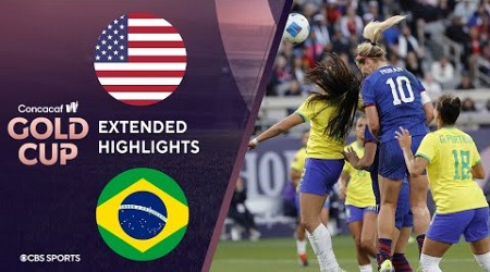 United States vs. Brazil: Extended Highlights | CONCACAF W Gold Cup I CBS Sports Attacking Third