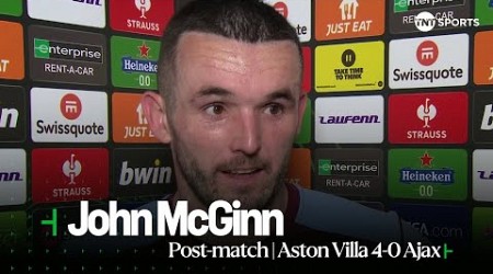 &quot;GREAT NIGHT AT VILLA PARK!&quot; | John McGinn | Aston Villa 4-0 Ajax | UEFA Europa Conference League