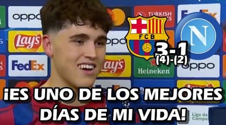 LA REACCION DE PAU CUBARSÍ TRAS MVP, VICTORIA Y CLASIFICACION EN CHAMPIONS FC BARCELONA 3-1 NAPOLI