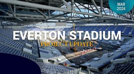 30,000 SEATS INSTALLED AS ROOF TAKES SHAPE | Latest Everton Stadium footage