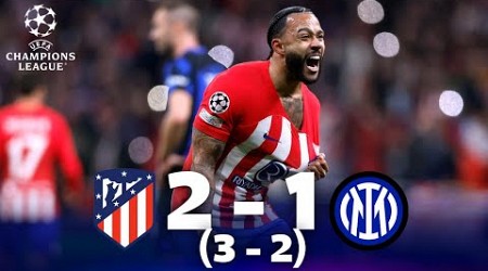 Atletico de Madrid vs Inter Milan 3-2 [2-1] | RESUMEN y GOLES OCTAVOS DE FINAL | Champions League