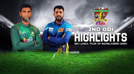 Bangladesh vs Sri Lanka Highlights || 2nd ODI || Sri Lanka tour of Bangladesh 2024