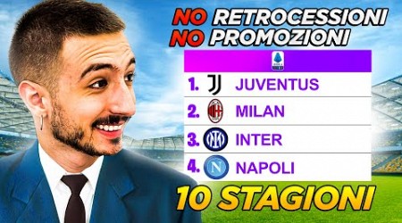 LE PROSSIME 10 SERIE A MA... SENZA RETROCESSIONI E PROMOZIONI!!