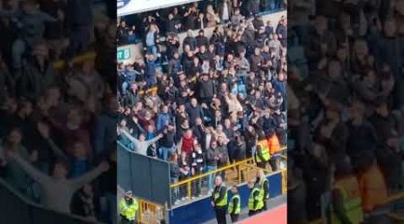 Millwall fans finally sing after their lucky win v Birmingham City!