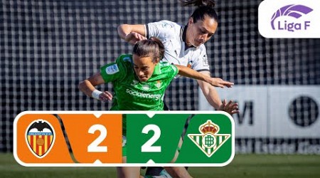 Resumen del VCF Femenino vs Real Betis Féminas | Jornada 19 | Liga F