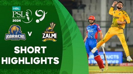 Short Highlights | Karachi Kings vs Peshawar Zalmi | Match 29 | HBL PSL 9 | M1Z2U