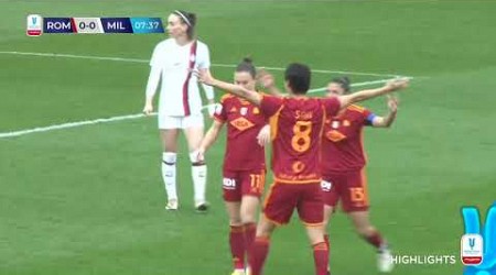 Roma-Milan 5-2 | Che prodezza di Haavi: giallorosse in finale | #CoppaItaliaFemminile Frecciarossa