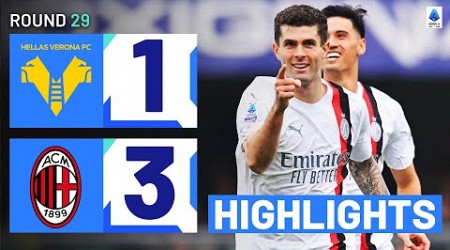 VERONA-MILAN 1-3 | HIGHLIGHTS | Pulisic strikes in emphatic Rossoneri win | Serie A 2023/24