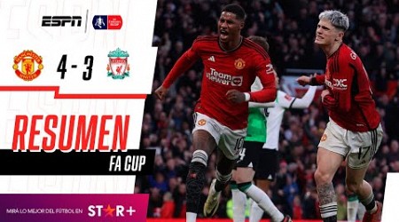 ¡REMONTADA ÉPICA DE LOS DIABLOS ROJOS PARA METERSE EN SEMIS! | Man. United 4-3 Liverpool | RESUMEN