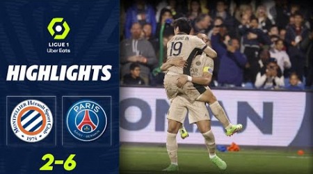 Montpellier - PSG 2-6 Résumé Ligue 1 2024