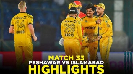 PSL 9 | Full Highlights | Peshawar Zalmi vs Islamabad United | Match 33 | M2A1A