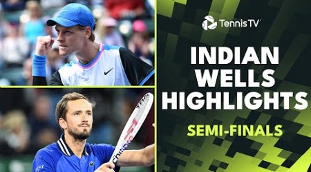 Sinner vs Alcaraz; Medvedev vs Paul | Indian Wells 2024 Semi-Final Highlights