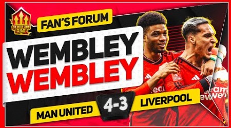 UNITED GOING TO WEMBLEY! Man United 4-3 Liverpool | LIVE Fan&#39;s Forum