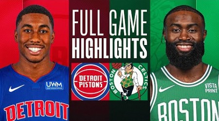 PISTONS at CELTICS | FULL GAME HIGHLIGHTS | March 18, 2024