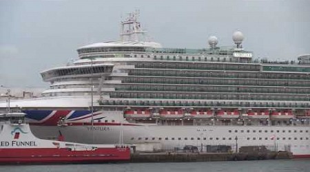 THE P&amp;O VENTURA CRUISE SHIP DEPARTED FROM SOUTHAMPTON TODAY FOR LA CORUNA 17/03/24