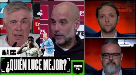 DUELO ÉPICO GUARDIOLA y ANCELOTTI REACCIONAN al sorteo entre REAL MADRID vs MAN CITY | ESPN FC